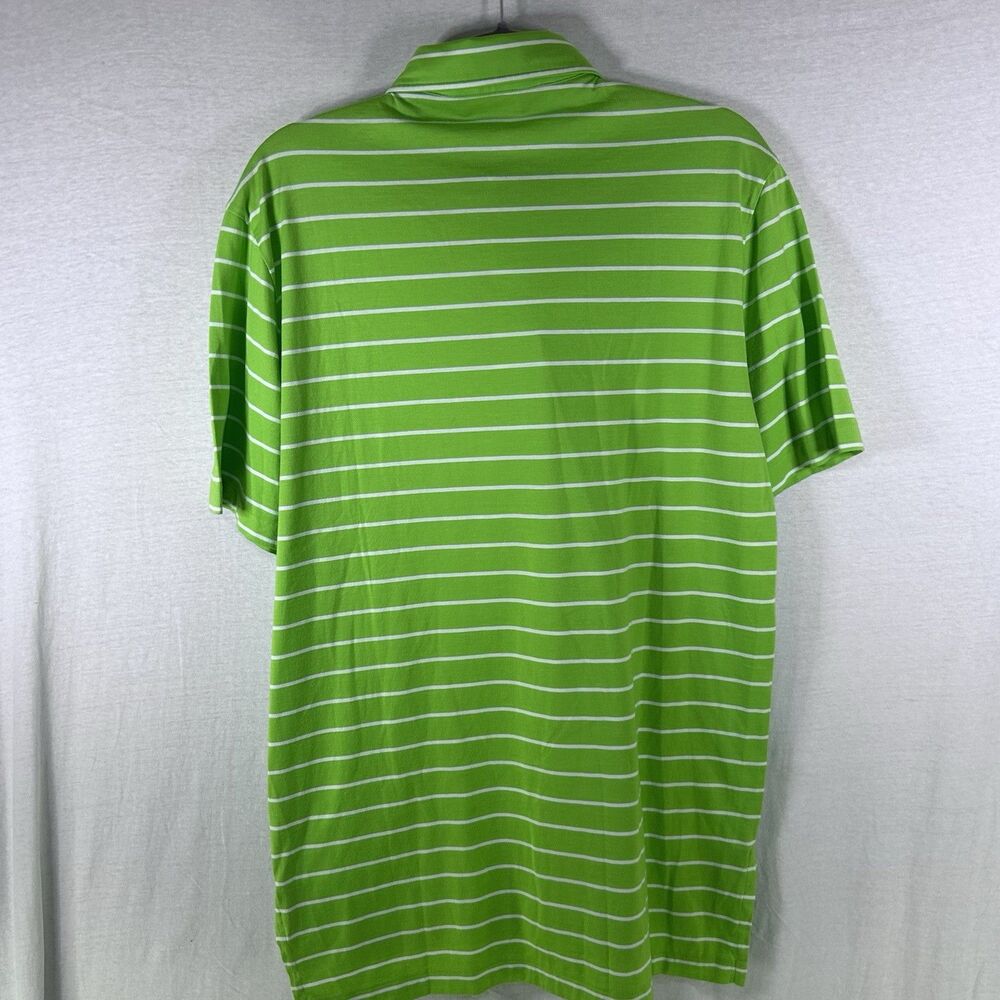 Polo Golf Ralph Lauren Vintage Lisle Green White Stripes Men’s Medium NWT - Picture 7 of 12